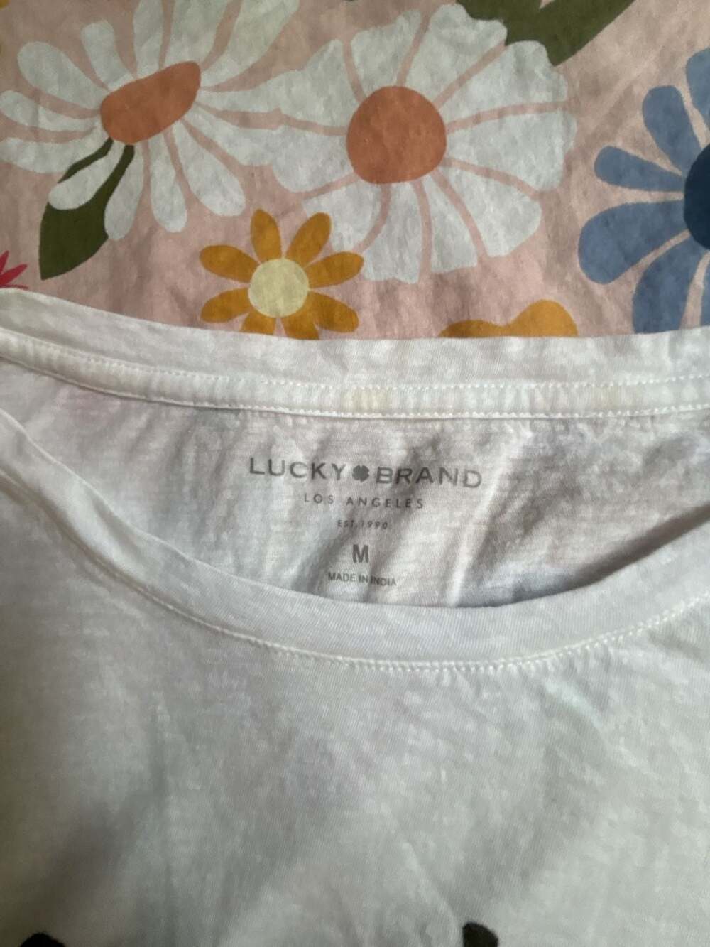 Lucky Brand Tiger Graphic White T-Shirt - Picture 3 of 3